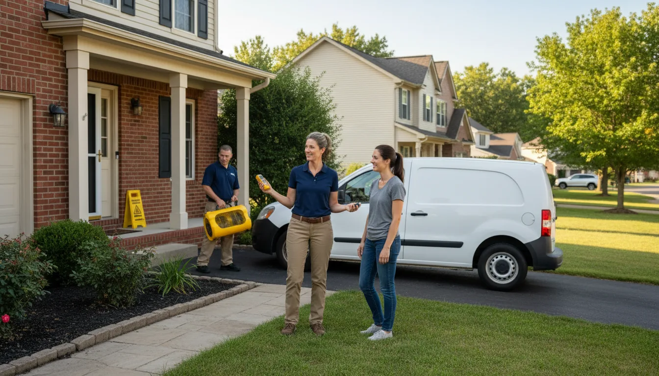 Residential water damage restoration in Waterbury Center, VT